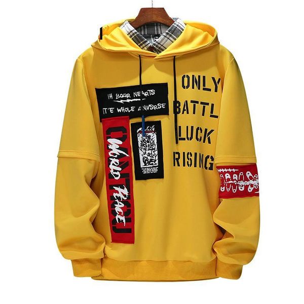 

brand new men толстовка толстовка мужчины письмо печать с длинным рукавом толстовка hip hop streetwear одежда плюс размер m-4xl, Black