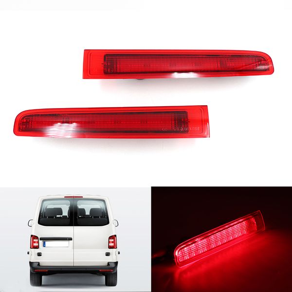 

2pcs car third brake light for vw t5 t6 2003-2016 left/right barn door high level third brake lamp rear bumper reflector light