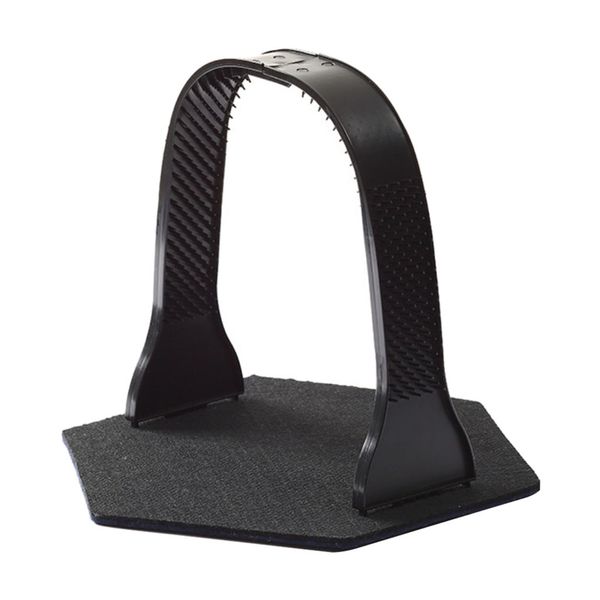 

pet cat kitten grooming massager brush arch & scratching pad plastic toy