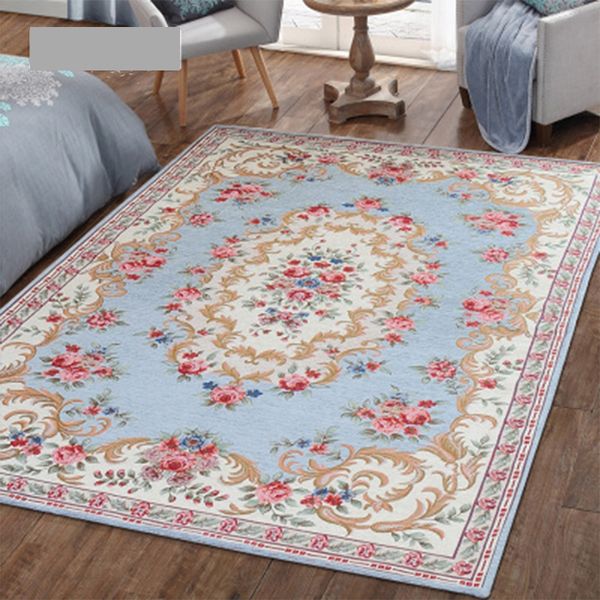 

pastoral floral pattern chenille material europe home carpet for living room bedroom study coffee table decorative warming room