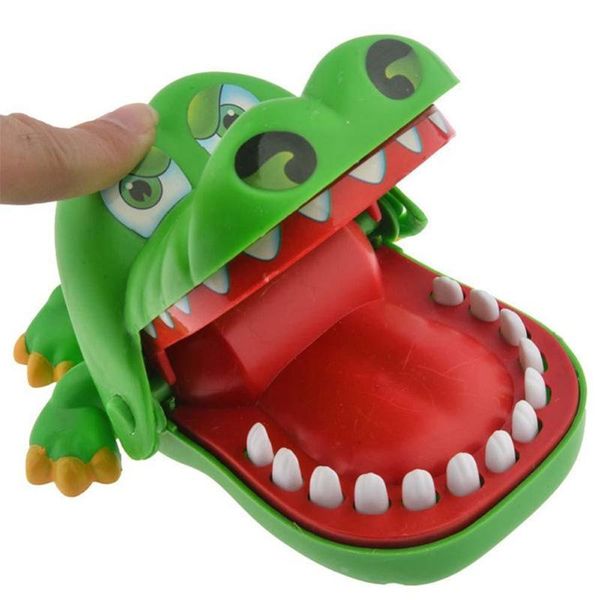 

practical jokes mouth tooth alligator hand children's toys family games classic biting hand crocodile game random color
