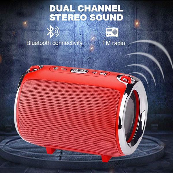 

беспроводной динамик bluetooth s518 многофункциональный динамик bluetooth портативный плечевой ремень стерео бас эффект наружные динамики