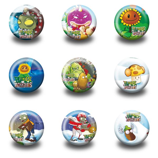 

18pcs fashion badges button pin round brooch badges,clothes bags decorate,party gift, Black