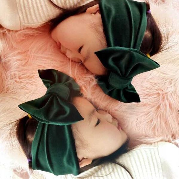 

детский золотой бархат разноцветный фестиваль диапазона волос headwear младенца бабочка узел широкий издание упругие орнамент волос, Slivery;white
