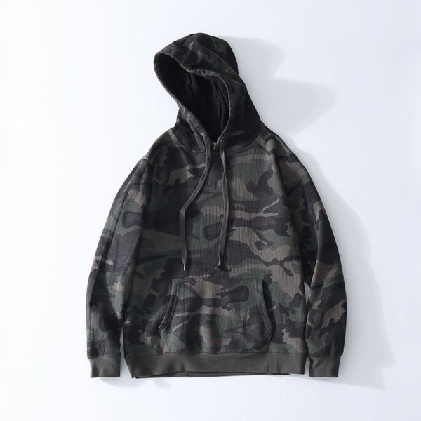 

spring women's sweatshirt casual camouflage loose hooded sweatshirt, Black