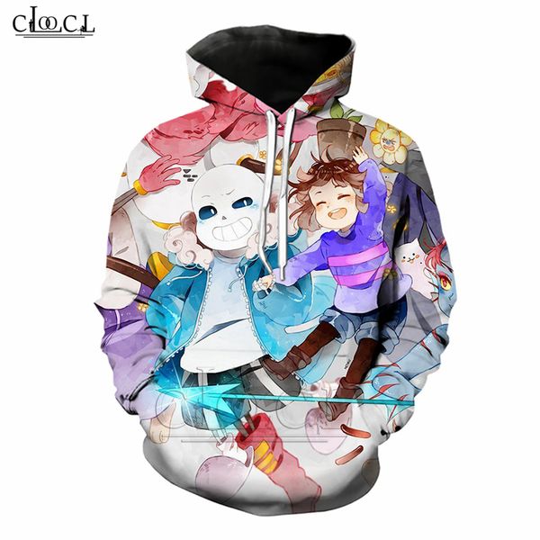 

video games undertale men hoodies 3d print long sleeve men/women hoodie casual joker streetwear b75, Black
