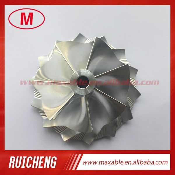 

td05h 20g 49179-43400 52.56/68.01mm 7+7 blades reverse turbocharger billet/milling/aluminum 2618 compressor wheel