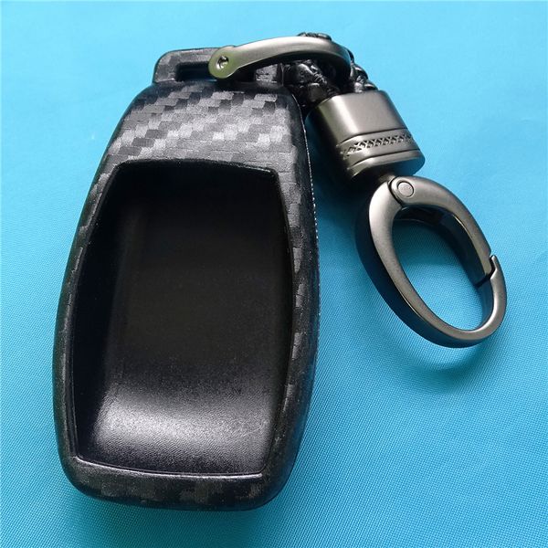 

1 pcs carbon fiber silicone car key cover case for mercedes 2017 e-class e43 w213 e300 e400 car key protect case bag