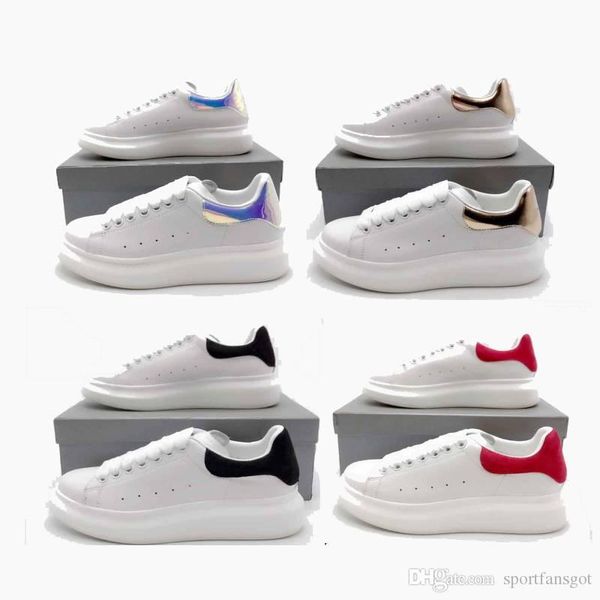 

2019 designer shoes suede fashion oversize luxury sneakers leather shoes leather shoes increase luxury men and women size 35-44 with box, Black