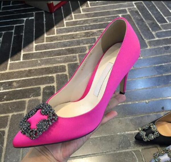 

2019 MB женщины насосы туфли на высоком каблуке с горный хрусталь мода леди свадебны