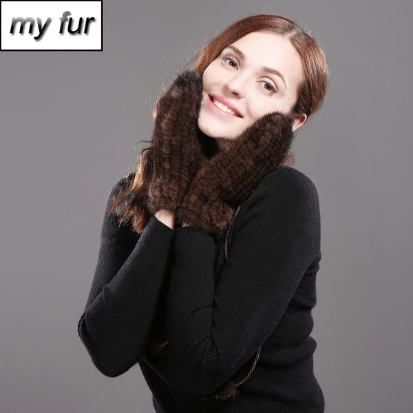 

winter women real gloves lovely ladies 100% natural gloves quality warm soft knitted, Blue;gray