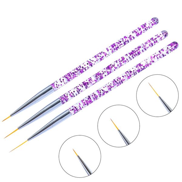 

crystal sequins nail art tool nail pull pen dotting painting drawing pen art brush gel polish brushes tool gel painting