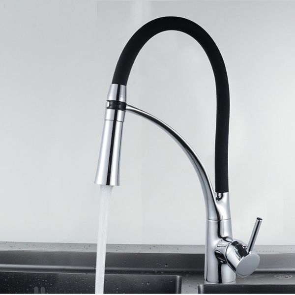 

kitchen sink full copper faucet color pull-out kitchen dish and cold faucet