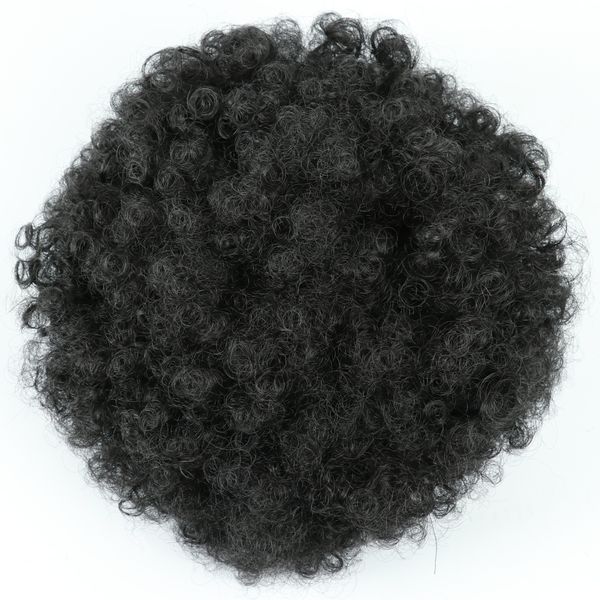 

zxtress синтетический puff afro 10" короткие kinky завитые chignon волос bun кулиской хвостик wrap шиньон поддельный наращивание волос, Black;brown