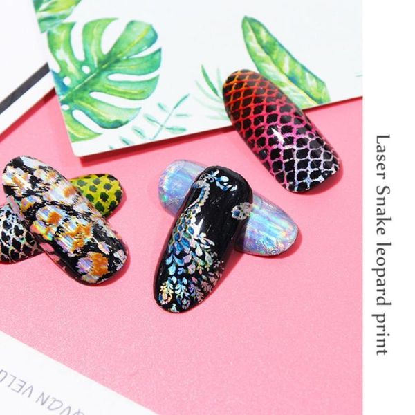 

16pcs/set nail art transfer foils holographic flowers designs wraps lace mix stickers white nail decoration manicure decal m7n8, Black