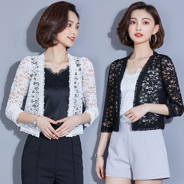 

summer fashion women thin type long sleeve casual short style blazers coats jackets, Black;brown
