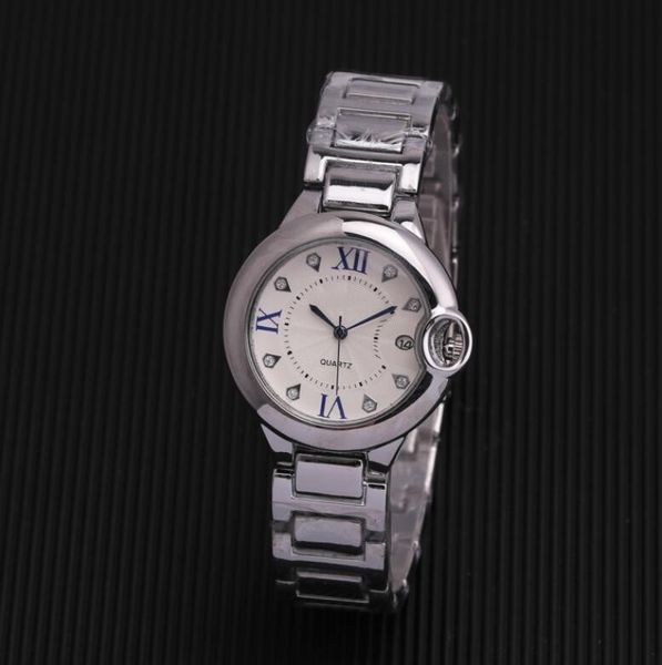 

2020 new blue balloon women's watch fashion ladies watch automatic date quartz girls watch, Slivery;brown