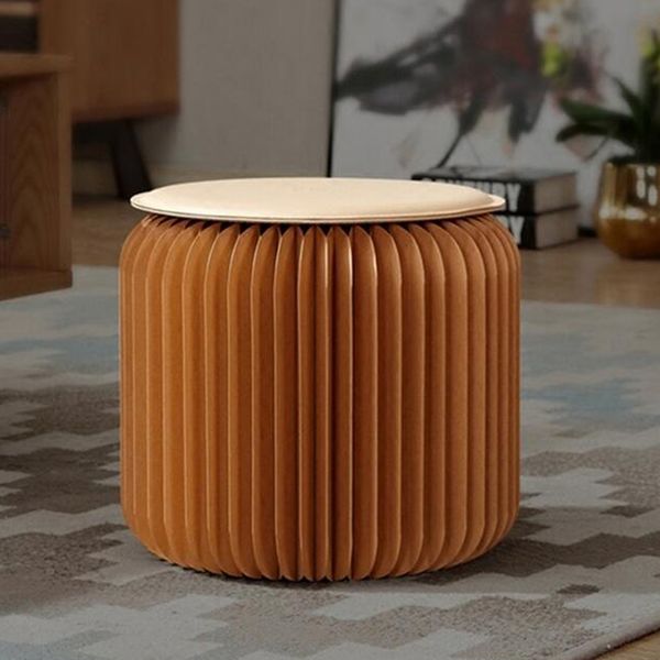 

portable folding kraft paper stool honeycomb structure paper sofa chair