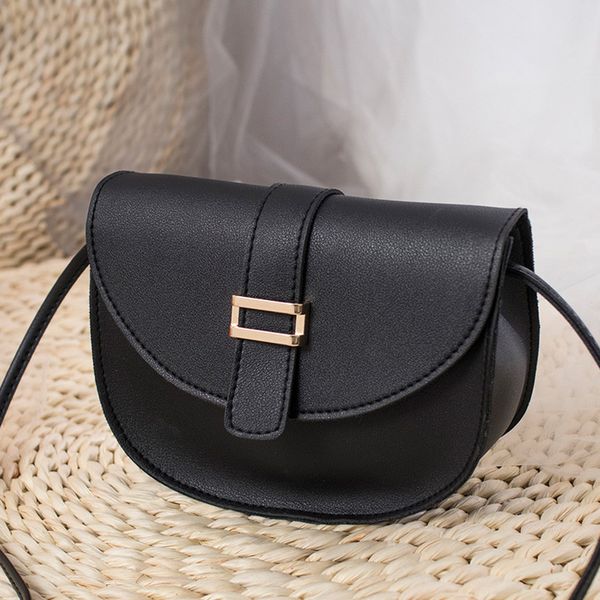 

women's messenger bags simple all-purpose handbag small square bag soild color leather single shoulder bag purse phone holder