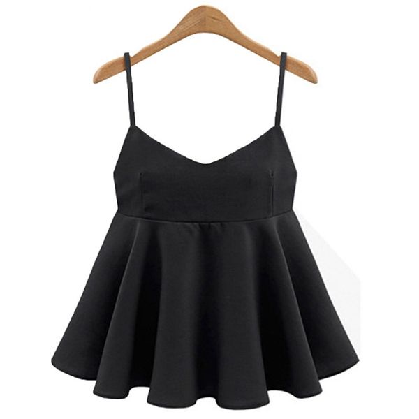 

female backless strap sling low cut camisole pleated sleeveless bow solid color tank for women summer, White