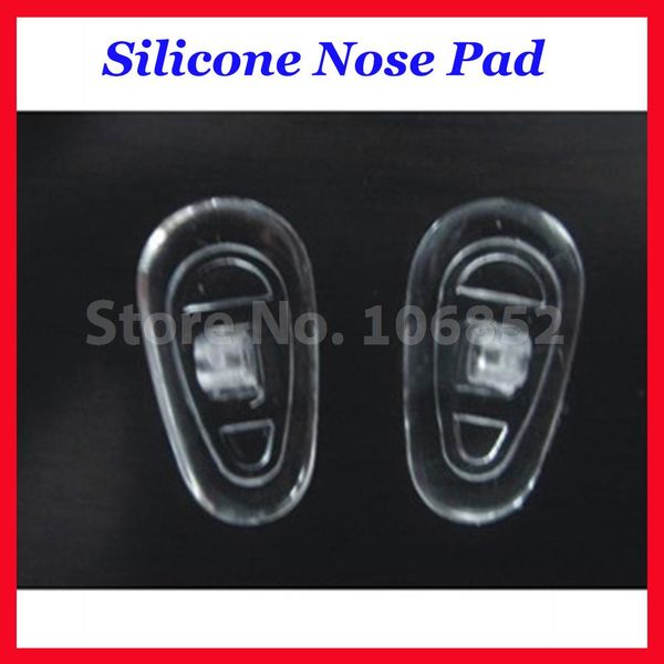 

retail 20pieces=10pairs eyeglass symmetrical silicone nose pads size 11mm 12mm 13mm 14mm 15mm screw in push in accessory, Silver