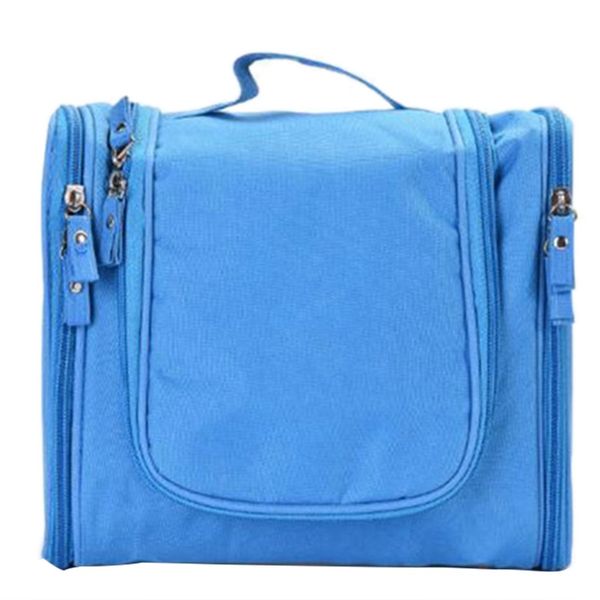 

fashion travel wash bag women cosmetic bag travel organizer case makeup bag(blue)