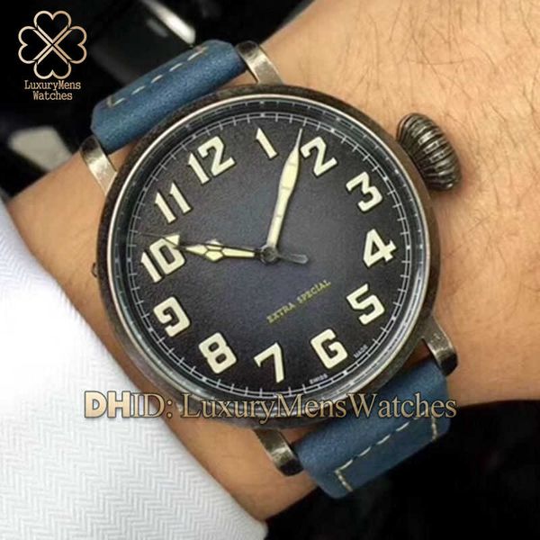

classic luxury mens watches 11.1943.679/63.c800 import 8215 mechanical automatic watch sapphire leather strap luminous wristwatches, Slivery;brown