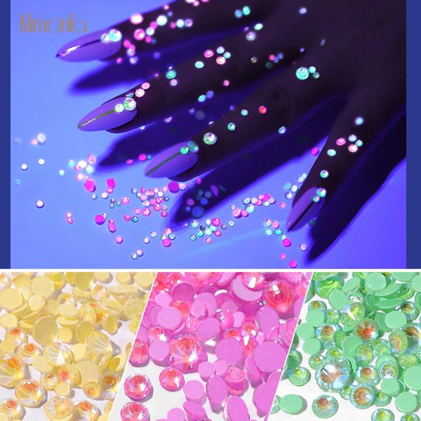 

1box colorful 3d metal or rhinestone decor mix glitter mixed nail art decorations diy wheel manicure tools design uv gel polish, Silver;gold