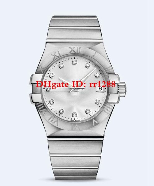 

5 style men's watch conste llation 123.10.35.20.52.001 123.20.35.20.63.001 automatic movement co-axial mens watches, Slivery;brown