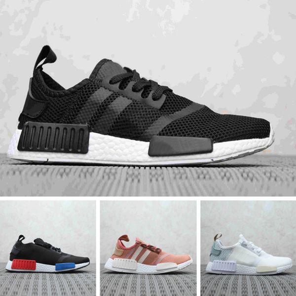 

2019 NMD R1 OREO Runner NBHD Primeknit OG Трехместный черный белый камуфляж дизайнерская обувь для