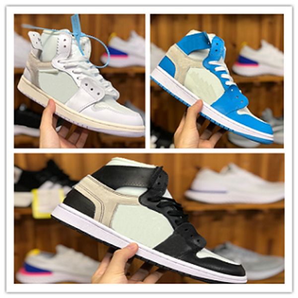 

Nike Air Jordan 1 OFF White AJ1 OW Замша 1с Трэвис Скотти 1 High OG TS SP Баскетбольная обувь Замша Крюч