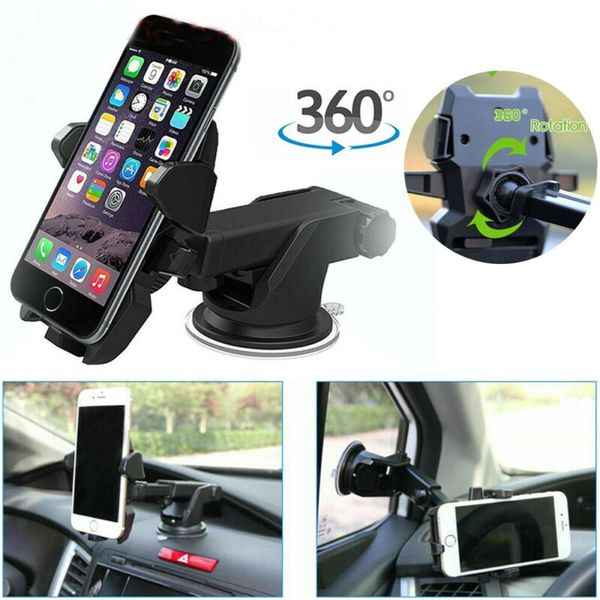

arrival phone gps holder windshield mount rotating 360° universal car dashboard stand