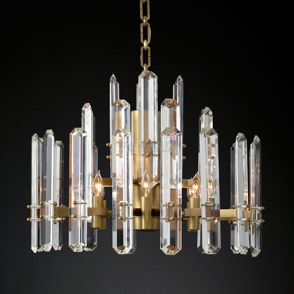 

ретро кри подвеска висячие свет для дома ресторан современная хрустальная люстра