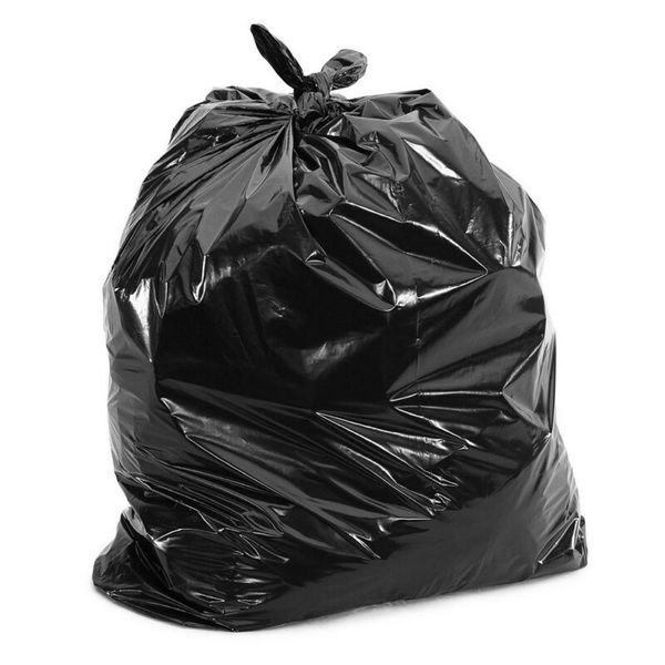 

50 pcs heavy duty 18 gallon extra large commercial trash bag garbage yard black