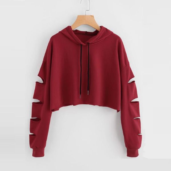 

autumn fashion girl sweatshirts clothing fashion casual womens long sleeve sweatshirt jumper pullover solid blouse, Black