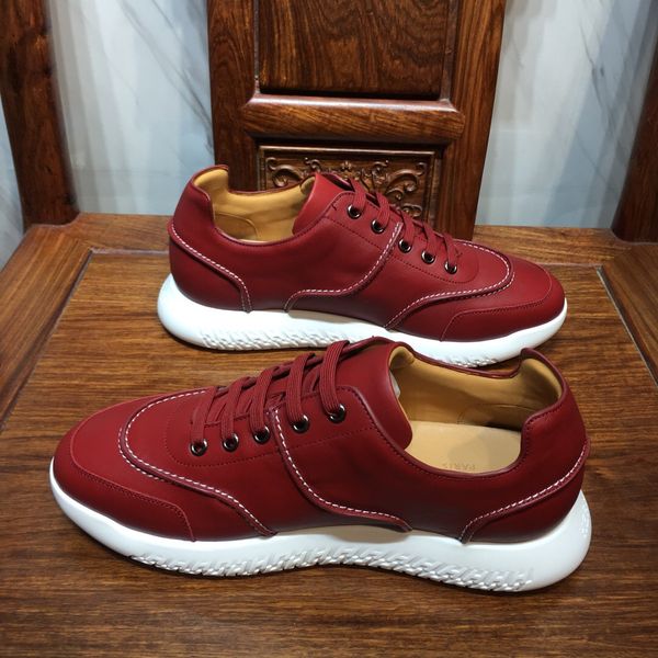 

design new men women casual shoes beautiful platform casual sneakers designer shoes leather solid colors dress shoes, Black
