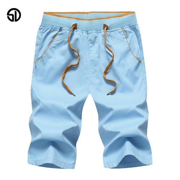 

летние удобные хлопчатобумажные шорты мужчины повседневная мода бренд бегунов новое поступление мужские дышащие шорты твердые плюс размер s, White;black