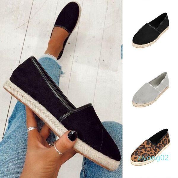 

adisputent women flat slip on espadrilles ladies summer casual plimsolls shoes sneakers ballet loafers flat zapatos mujer 2019 02z, Black