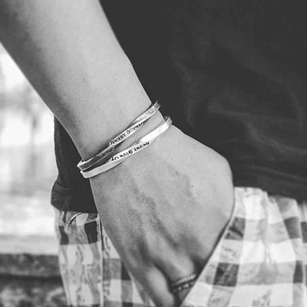 

stainless steel men bangles charm gifts male accessories hip hop fashion jewellery 2019 personalized wholesale adjustable retro, Black