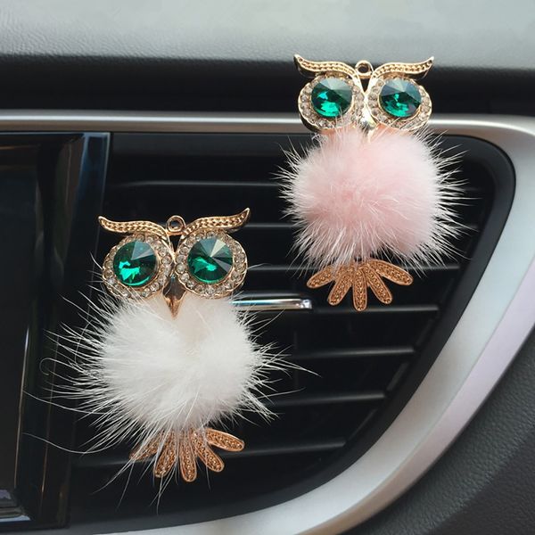 

kongyide car air fragrance air outlet fragrant perfume plush owl shape freshener diffuser clip car interior accessories gift o4