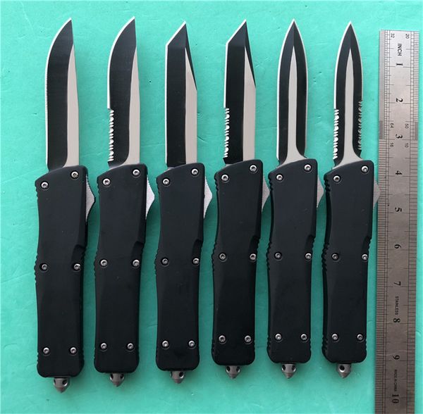 

6 Styles A16 D/A Out the front Automatic Survival Knife Black (3.7" two-tone) combat Tactical Rescue knives Camping Tools P881M F