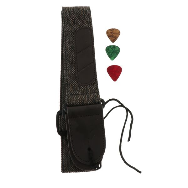 

adjustable guitar soft cotton strap belt for folk guitar bass, Black;brown