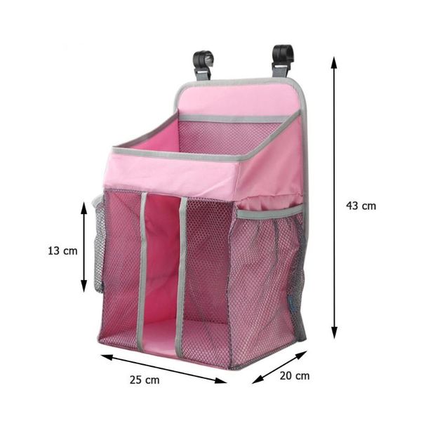 

baby crib hanging bags selling soft surface safety breathable durable portable bedside organizer diaper storage bag box