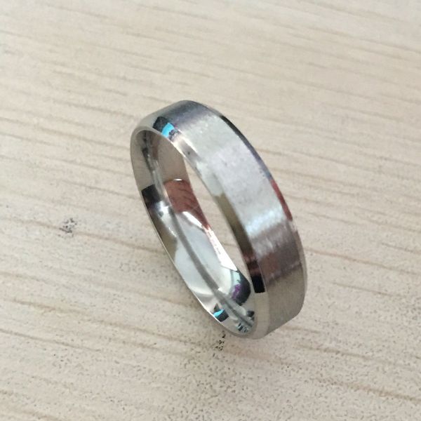 Fabrik Großhandel Edelstahl Ring Männer Silber Verlobung Hohe Qualität Hochglanzpolierter Modeschmuck USA Größe 7-14