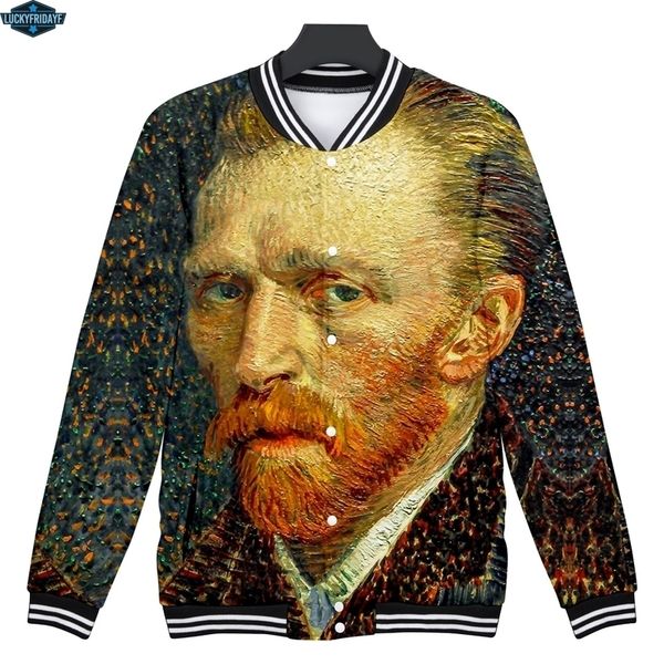 

van gogh 3d men's baseball jackets women/men couple's kpop onmyoji hip hop style autumn fashion jackets sh190901b77l, Black;brown