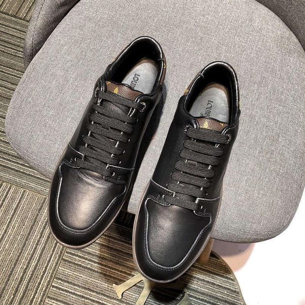 

kasq1new limited edition french series high-end men s casual shoes, men s boots fashion sports shoes, original shoebox delivery 38-44, Black
