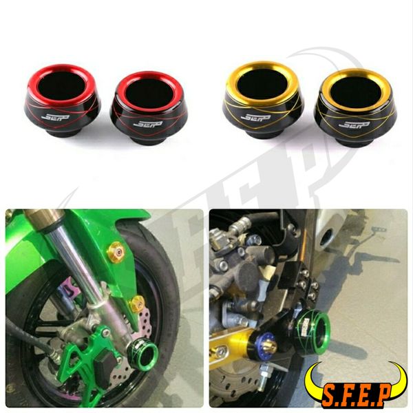 

universal motorcycle front rear fork wheel fall protection frame slider anti crash protector for grom msx125 msx125sf