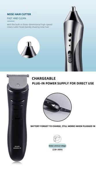 

kemei 1407 3 in1 rechargeable hair trimmer waterproof wireless urbaner hair clipper clipper trimmer tool 5 sqtrimmer lmwgb