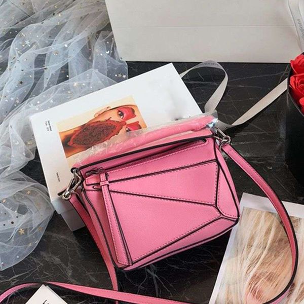 

Pink sugao designer handbags purses designer mini shoulder bag women 2019 new fashion famous style crossbody bag genuine leather 8 color