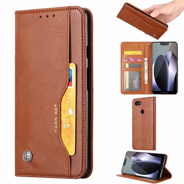 

luxury wallet with card slot flip cover leather case for google pixel 3 xl /pixel 3 phone protective cover cases
